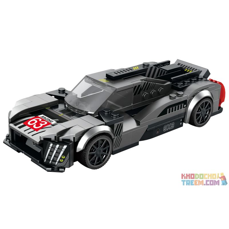 REOBRIX 793 non Lego XE ĐUA PEUGEOT 9X8 bộ đồ chơi xếp lắp ráp ghép mô hình Speed Champions Racing Cars Đua Xe Công Thức 280 khối