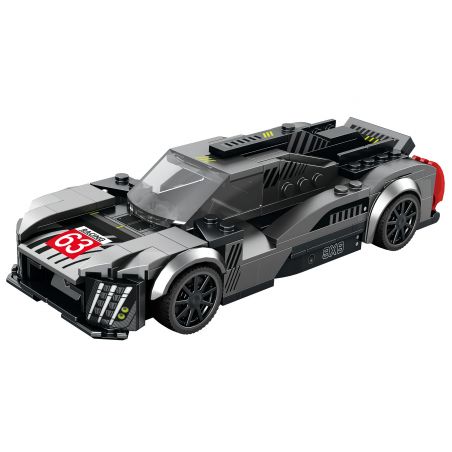 REOBRIX 793 non  XE ĐUA PEUGEOT 9X8 bộ đồ chơi xếp lắp ráp ghép mô hình Speed Champions Racing Cars Đua Xe Công Thức 280 khối