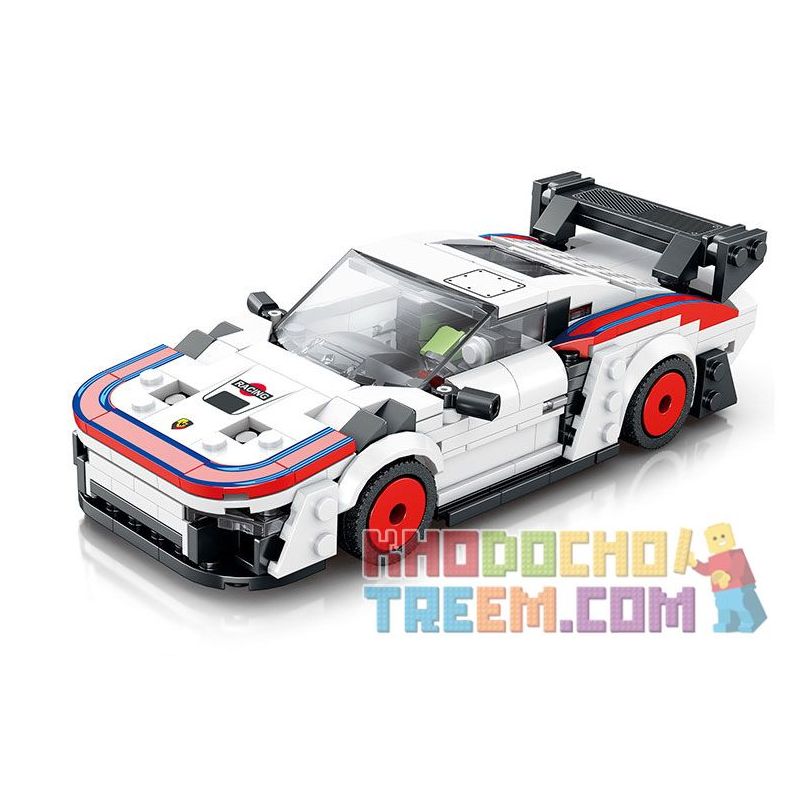 REOBRIX 792 non Lego XE ĐUA PORSCHE 935 bộ đồ chơi xếp lắp ráp ghép mô hình Speed Champions Racing Cars Đua Xe Công Thức 346 khối