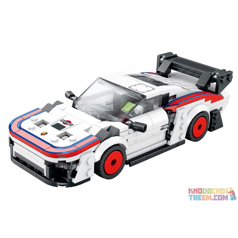 REOBRIX 792 non  XE ĐUA PORSCHE 935 bộ đồ chơi xếp lắp ráp ghép mô hình Speed Champions Racing Cars Đua Xe Công Thức 346 khối
