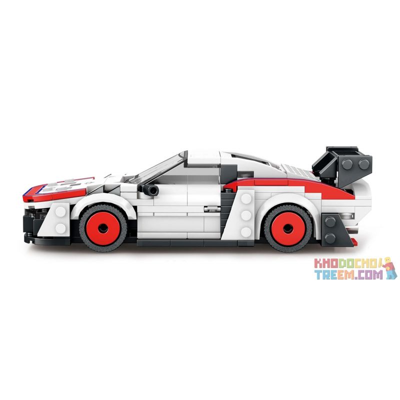 REOBRIX 792 non  XE ĐUA PORSCHE 935 bộ đồ chơi xếp lắp ráp ghép mô hình Speed Champions Racing Cars Đua Xe Công Thức 346 khối