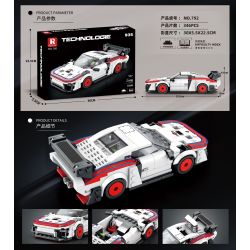 REOBRIX 792 non  XE ĐUA PORSCHE 935 bộ đồ chơi xếp lắp ráp ghép mô hình Speed Champions Racing Cars Đua Xe Công Thức 346 khối