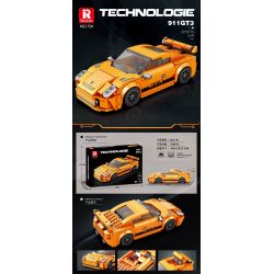 REOBRIX 791 non  XE THỂ THAO MÀU CAM tỷ lệ 1:24 bộ đồ chơi xếp lắp ráp ghép mô hình Speed Champions Racing Cars 911 GT3 Đua Xe Công Thức 338 khối