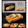 REOBRIX 791 non  XE THỂ THAO MÀU CAM tỷ lệ 1:24 bộ đồ chơi xếp lắp ráp ghép mô hình Speed Champions Racing Cars 911 GT3 Đua Xe Công Thức 338 khối