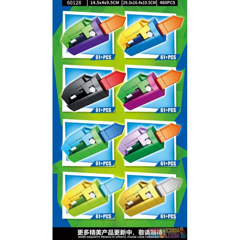 LWCK 60128 non  DAO CÀ RỐT ĐẦY MÀU SẮC bộ đồ chơi xếp lắp ráp ghép mô hình Creator RADISH KNIFE Sáng Tạo 61 khối