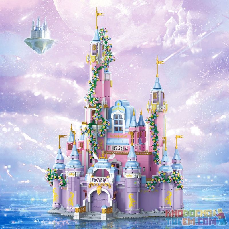 ZHEGAO 612011 non  LÂU ĐÀI MƠ ƯỚC bộ đồ chơi xếp lắp ráp ghép mô hình Creator Sáng Tạo 4780 khối