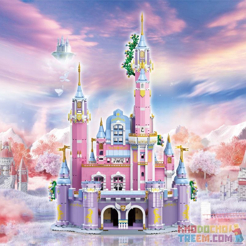 ZHEGAO 612011 non  LÂU ĐÀI MƠ ƯỚC bộ đồ chơi xếp lắp ráp ghép mô hình Creator Sáng Tạo 4780 khối