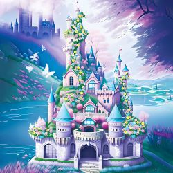 ZHEGAO 612011 non  LÂU ĐÀI MƠ ƯỚC bộ đồ chơi xếp lắp ráp ghép mô hình Creator Sáng Tạo 4780 khối