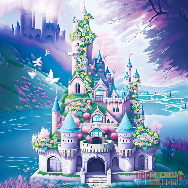 ZHEGAO 612011 non  LÂU ĐÀI MƠ ƯỚC bộ đồ chơi xếp lắp ráp ghép mô hình Creator Sáng Tạo 4780 khối