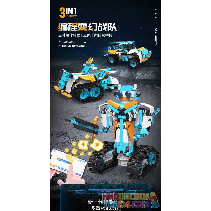 XK BC-20 BC-21 non  ĐỘI NGŨ CHUYỂN ĐỔI bộ đồ chơi xếp lắp ráp ghép mô hình  CHANGING COMBAT TROOPS Kỹ Thuật Công Nghệ Cao Mô Hình Phương Tiện 462 khối