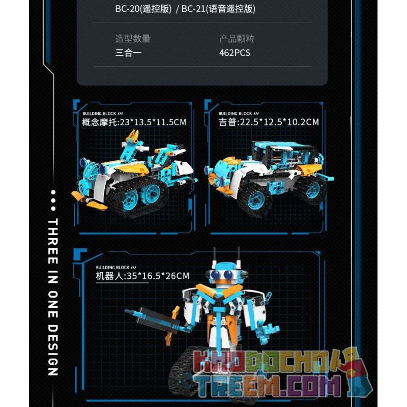 XK BC-20 BC-21 non  ĐỘI NGŨ CHUYỂN ĐỔI bộ đồ chơi xếp lắp ráp ghép mô hình  CHANGING COMBAT TROOPS Kỹ Thuật Công Nghệ Cao Mô Hình Phương Tiện 462 khối