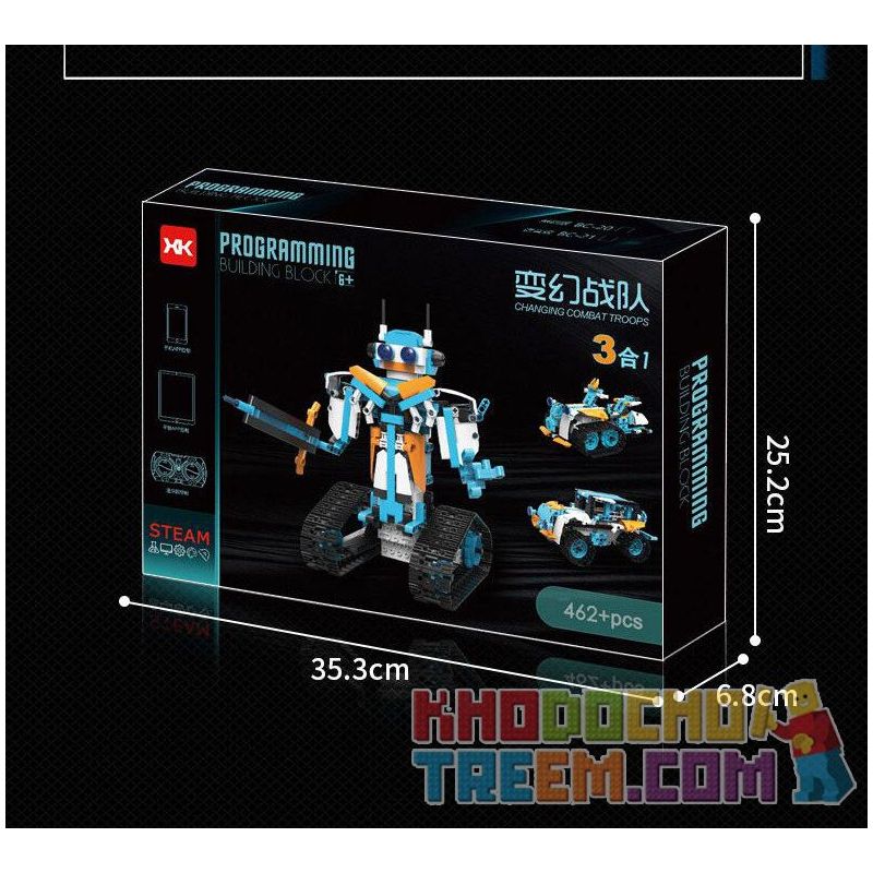 XK BC-20 BC-21 non  ĐỘI NGŨ CHUYỂN ĐỔI bộ đồ chơi xếp lắp ráp ghép mô hình  CHANGING COMBAT TROOPS Kỹ Thuật Công Nghệ Cao Mô Hình Phương Tiện 462 khối