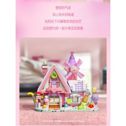 GUDI 52008 non  NGÔI NHÀ MƠ ƯỚC KẸO bộ đồ chơi xếp lắp ráp ghép mô hình DREAM HOUSE 547 khối