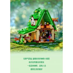 GUDI 52007 non  NGÔI NHÀ MƠ ƯỚC QUÁN CÀ PHÊ CỔ TÍCH bộ đồ chơi xếp lắp ráp ghép mô hình DREAM HOUSE 546 khối