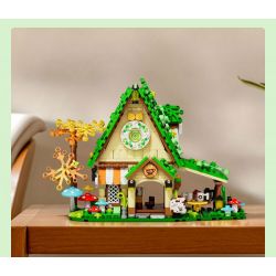 GUDI 52007 non  NGÔI NHÀ MƠ ƯỚC QUÁN CÀ PHÊ CỔ TÍCH bộ đồ chơi xếp lắp ráp ghép mô hình DREAM HOUSE 546 khối