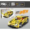 YONGLEXING 11030 non  XE KÉO LÙI MÀU VÀNG bộ đồ chơi xếp lắp ráp ghép mô hình  Kỹ Thuật Công Nghệ Cao Mô Hình Phương Tiện 312 khối