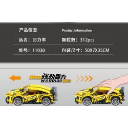 YONGLEXING 11030 non  XE KÉO LÙI MÀU VÀNG bộ đồ chơi xếp lắp ráp ghép mô hình  Kỹ Thuật Công Nghệ Cao Mô Hình Phương Tiện 312 khối