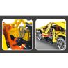 YONGLEXING 11030 non  XE KÉO LÙI MÀU VÀNG bộ đồ chơi xếp lắp ráp ghép mô hình  Kỹ Thuật Công Nghệ Cao Mô Hình Phương Tiện 312 khối