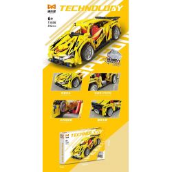 YONGLEXING 11030 non  XE KÉO LÙI MÀU VÀNG bộ đồ chơi xếp lắp ráp ghép mô hình  Kỹ Thuật Công Nghệ Cao Mô Hình Phương Tiện 312 khối