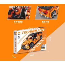 YONGLEXING 11029 non  XE KÉO LÙI MÀU CAM bộ đồ chơi xếp lắp ráp ghép mô hình  Kỹ Thuật Công Nghệ Cao Mô Hình Phương Tiện 365 khối