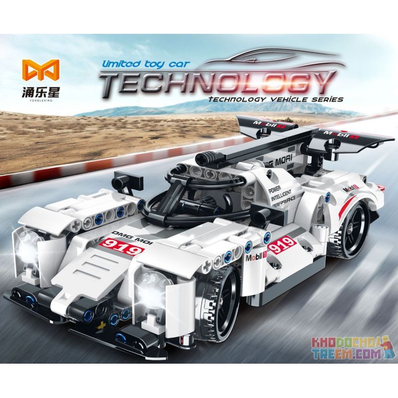 YONGLEXING 11028 non  XE KÉO MÀU TRẮNG bộ đồ chơi xếp lắp ráp ghép mô hình  Kỹ Thuật Công Nghệ Cao Mô Hình Phương Tiện 302 khối