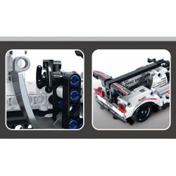 YONGLEXING 11028 non  XE KÉO MÀU TRẮNG bộ đồ chơi xếp lắp ráp ghép mô hình  Kỹ Thuật Công Nghệ Cao Mô Hình Phương Tiện 302 khối