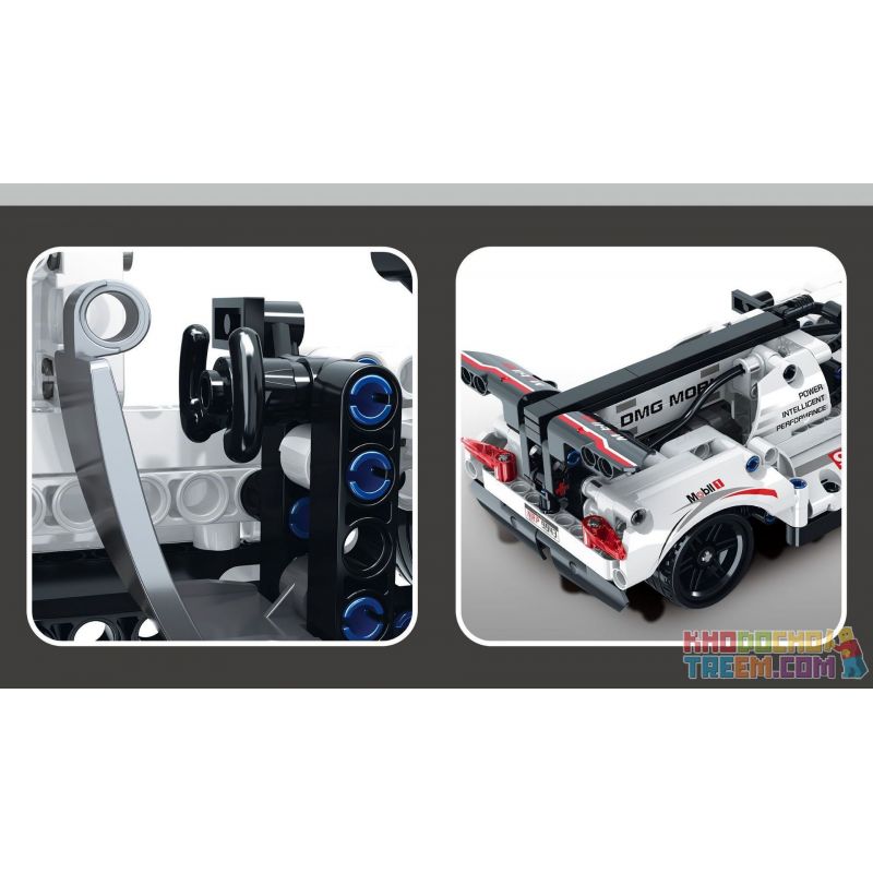 YONGLEXING 11028 non  XE KÉO MÀU TRẮNG bộ đồ chơi xếp lắp ráp ghép mô hình  Kỹ Thuật Công Nghệ Cao Mô Hình Phương Tiện 302 khối