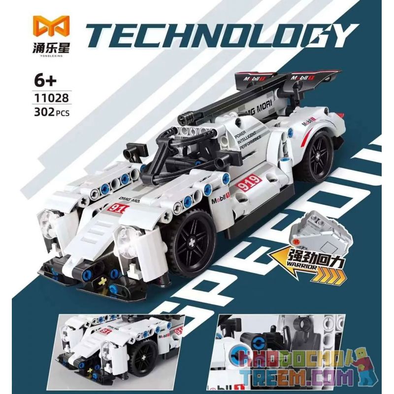 YONGLEXING 11028 non  XE KÉO MÀU TRẮNG bộ đồ chơi xếp lắp ráp ghép mô hình  Kỹ Thuật Công Nghệ Cao Mô Hình Phương Tiện 302 khối