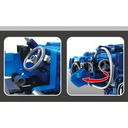 YONGLEXING 11027 non  XE KÉO MÀU XANH bộ đồ chơi xếp lắp ráp ghép mô hình  Kỹ Thuật Công Nghệ Cao Mô Hình Phương Tiện 322 khối