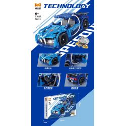 YONGLEXING 11027 non  XE KÉO MÀU XANH bộ đồ chơi xếp lắp ráp ghép mô hình  Kỹ Thuật Công Nghệ Cao Mô Hình Phương Tiện 322 khối