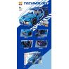 YONGLEXING 11027 non  XE KÉO MÀU XANH bộ đồ chơi xếp lắp ráp ghép mô hình  Kỹ Thuật Công Nghệ Cao Mô Hình Phương Tiện 322 khối
