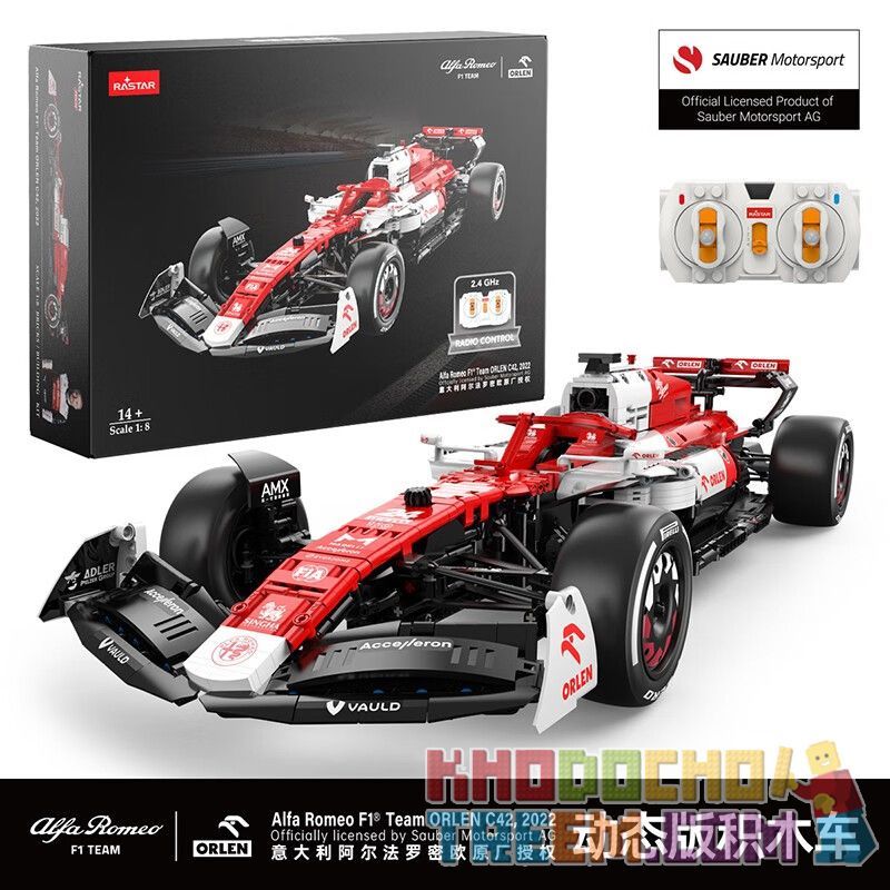 RASTAR 94400 94410 non  ĐỘI ĐUA ALFA ROMEO F1 ORLEN C42 2022 tỷ lệ 1:8 bộ đồ chơi xếp lắp ráp ghép mô hình  2022 ALFA ROMEO F1 C42 Kỹ Thuật Công Nghệ Cao Mô Hình Phương Tiện