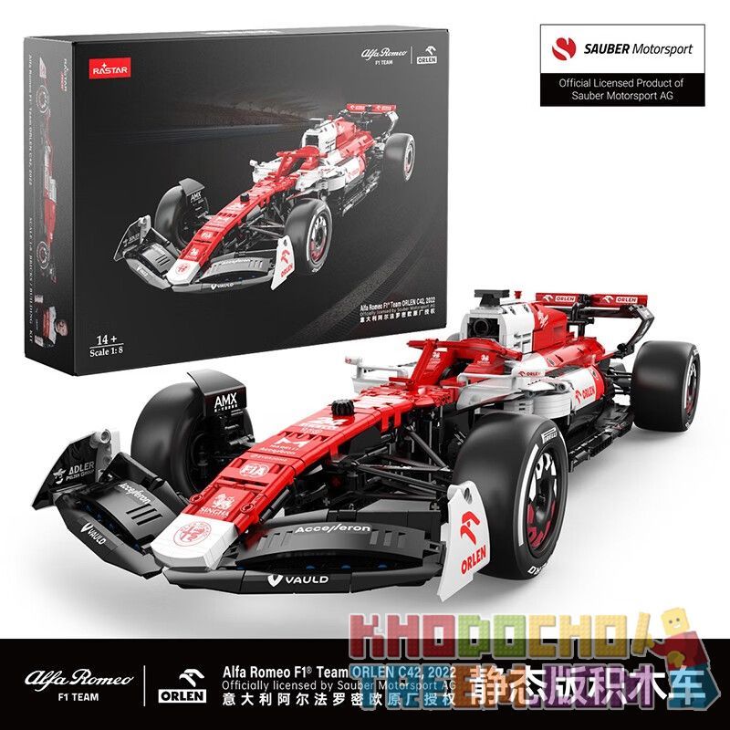 RASTAR 94400 94410 non  ĐỘI ĐUA ALFA ROMEO F1 ORLEN C42 2022 tỷ lệ 1:8 bộ đồ chơi xếp lắp ráp ghép mô hình  2022 ALFA ROMEO F1 C42 Kỹ Thuật Công Nghệ Cao Mô Hình Phương Tiện