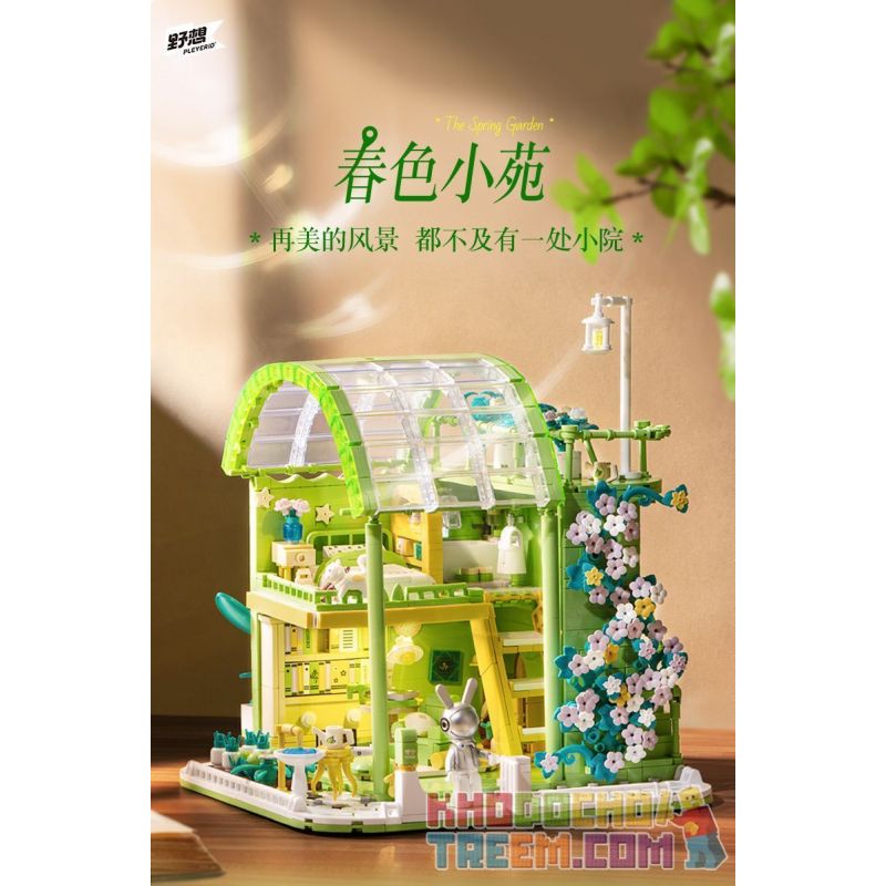 PLEYERID M38-P8021 P8021 8021 M38P8021 38-P8021 non  VƯỜN XUÂN ĐẮM CHÌM bộ đồ chơi xếp lắp ráp ghép mô hình Creator Sáng Tạo