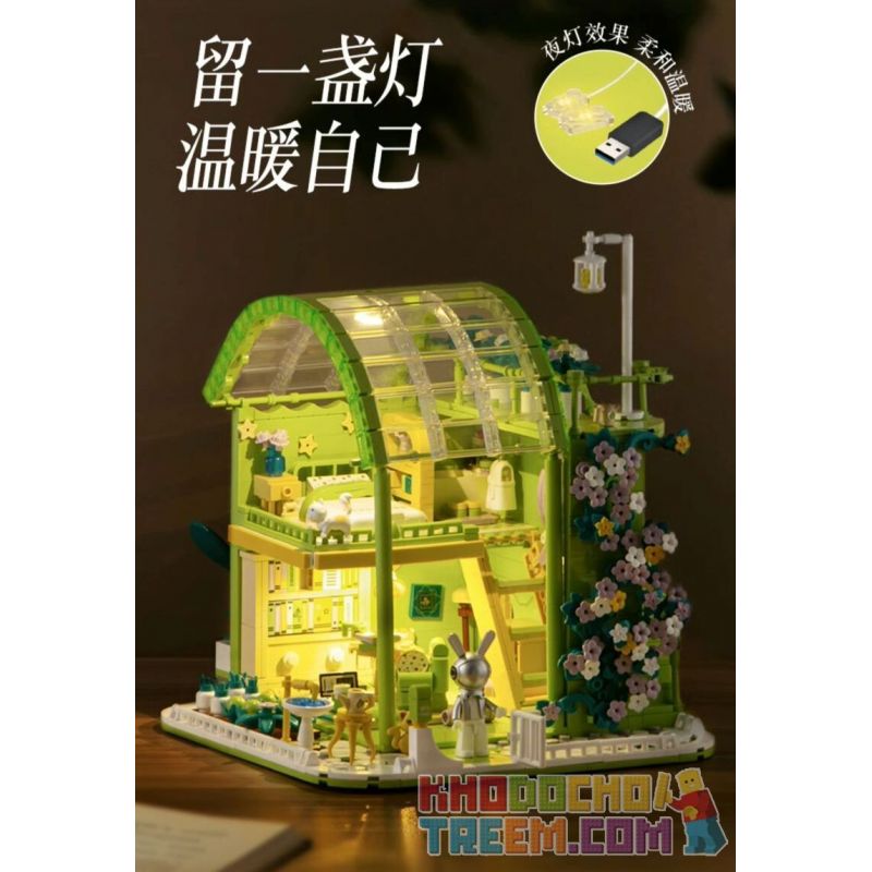 PLEYERID M38-P8021 P8021 8021 M38P8021 38-P8021 non  VƯỜN XUÂN ĐẮM CHÌM bộ đồ chơi xếp lắp ráp ghép mô hình Creator Sáng Tạo