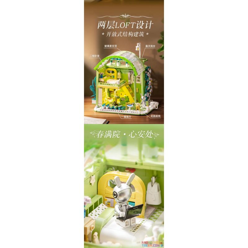 PLEYERID M38-P8021 P8021 8021 M38P8021 38-P8021 non  VƯỜN XUÂN ĐẮM CHÌM bộ đồ chơi xếp lắp ráp ghép mô hình Creator Sáng Tạo