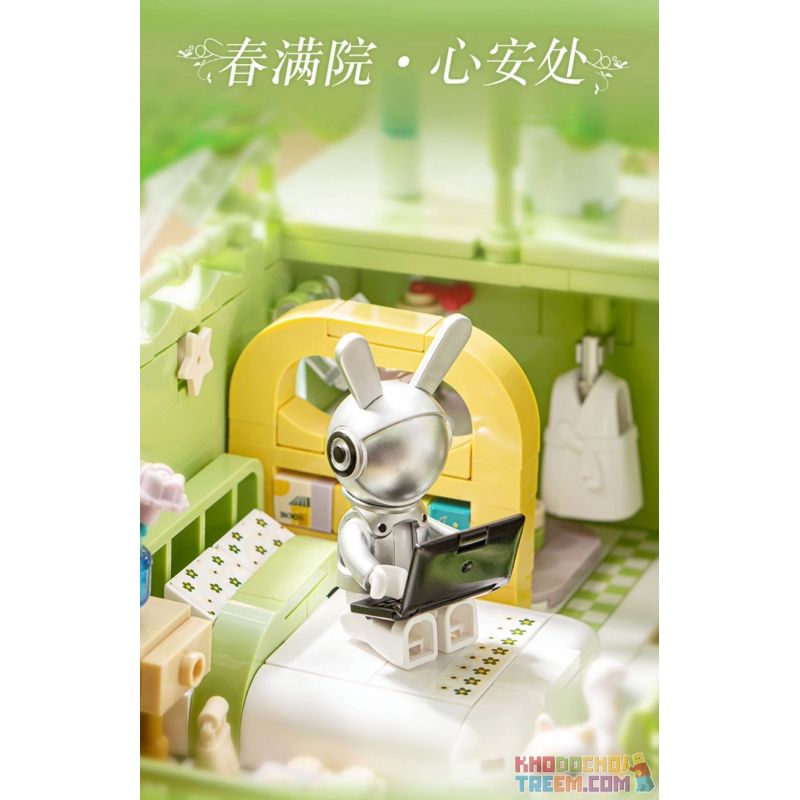 PLEYERID M38-P8021 P8021 8021 M38P8021 38-P8021 non  VƯỜN XUÂN ĐẮM CHÌM bộ đồ chơi xếp lắp ráp ghép mô hình Creator Sáng Tạo