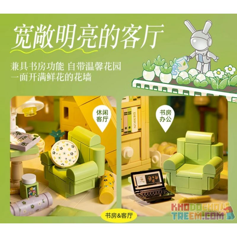 PLEYERID M38-P8021 P8021 8021 M38P8021 38-P8021 non  VƯỜN XUÂN ĐẮM CHÌM bộ đồ chơi xếp lắp ráp ghép mô hình Creator Sáng Tạo