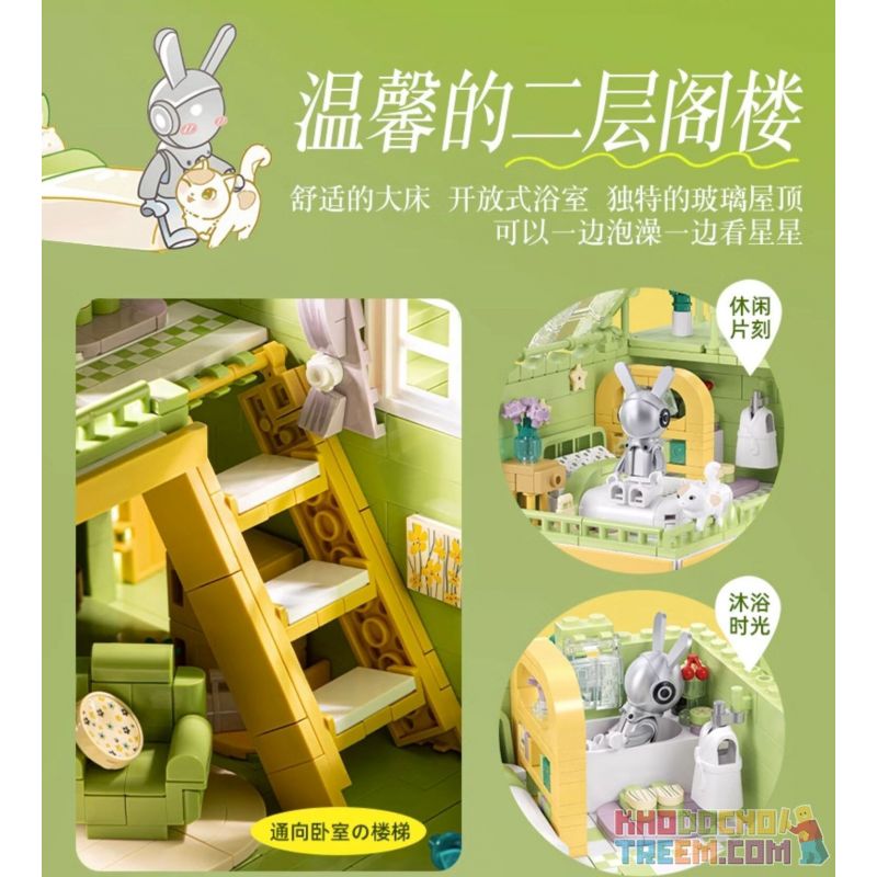 PLEYERID M38-P8021 P8021 8021 M38P8021 38-P8021 non  VƯỜN XUÂN ĐẮM CHÌM bộ đồ chơi xếp lắp ráp ghép mô hình Creator Sáng Tạo