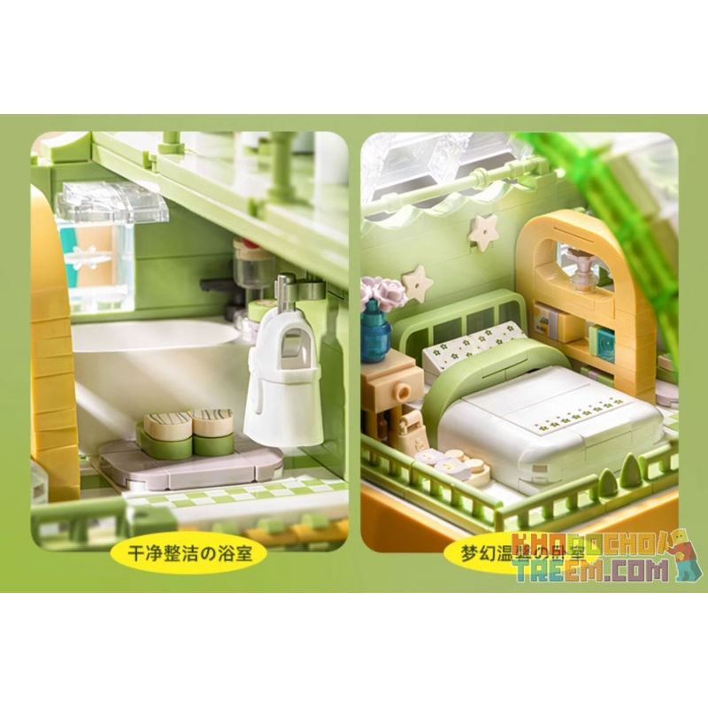 PLEYERID M38-P8021 P8021 8021 M38P8021 38-P8021 non  VƯỜN XUÂN ĐẮM CHÌM bộ đồ chơi xếp lắp ráp ghép mô hình Creator Sáng Tạo