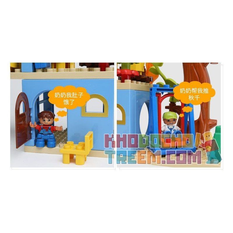 HYSTOYS HONGYUANSHENG AOLEDUOTOYS HG-1423 1423 HG1423 Xếp hình kiểu    Family House Nhà Bà Ngoại 53 khối HYSTOYS HONGYUANSHENG AOLEDUOTOYS HG-1423 1423 HG1423 Xếp hình kiểu    Family House Nhà Bà Ngoại 53 khối
