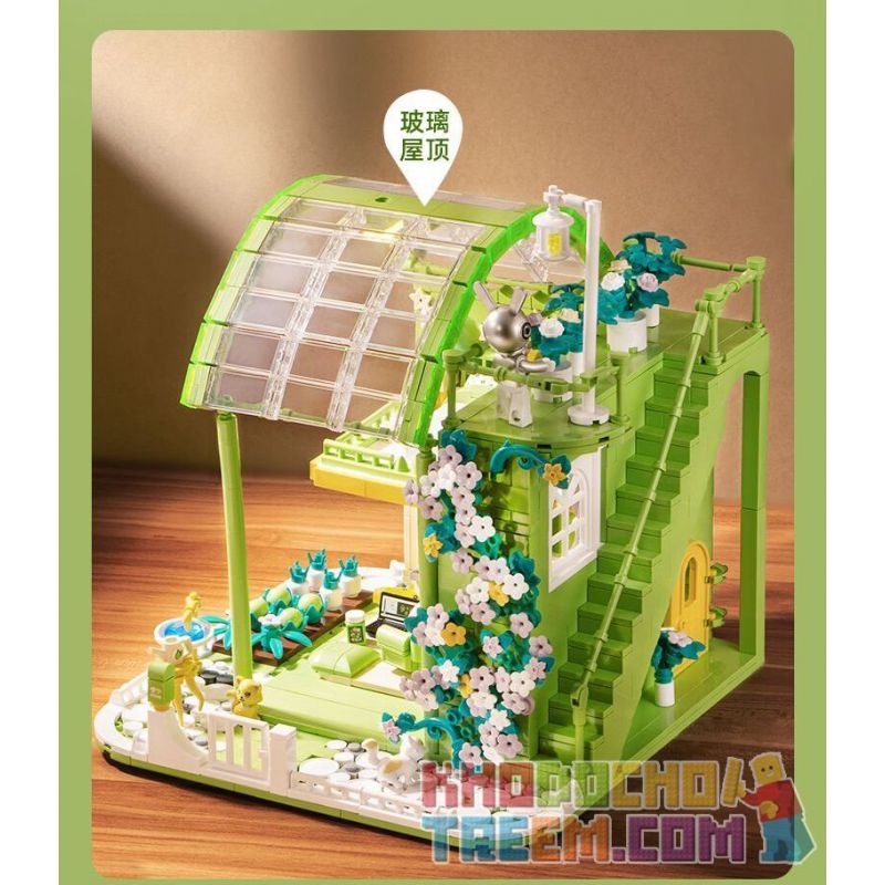 PLEYERID M38-P8021 P8021 8021 M38P8021 38-P8021 non  VƯỜN XUÂN ĐẮM CHÌM bộ đồ chơi xếp lắp ráp ghép mô hình Creator Sáng Tạo