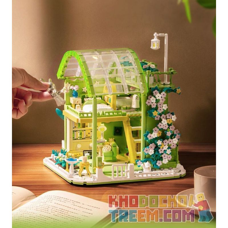 PLEYERID M38-P8021 P8021 8021 M38P8021 38-P8021 non  VƯỜN XUÂN ĐẮM CHÌM bộ đồ chơi xếp lắp ráp ghép mô hình Creator Sáng Tạo