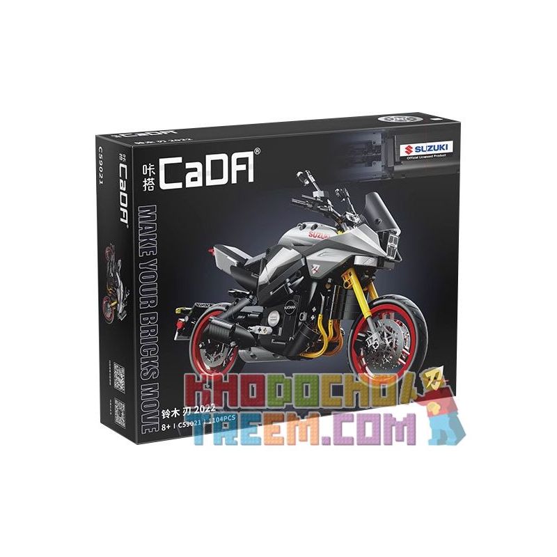 CADA DOUBLEE C59021 59021 non  XE MÁY SUZUKI LƯỠI tỷ lệ 1:6 bộ đồ chơi xếp lắp ráp ghép mô hình  SUZUKI KATANA Kỹ Thuật Công Nghệ Cao Mô Hình Phương Tiện 1104 khối