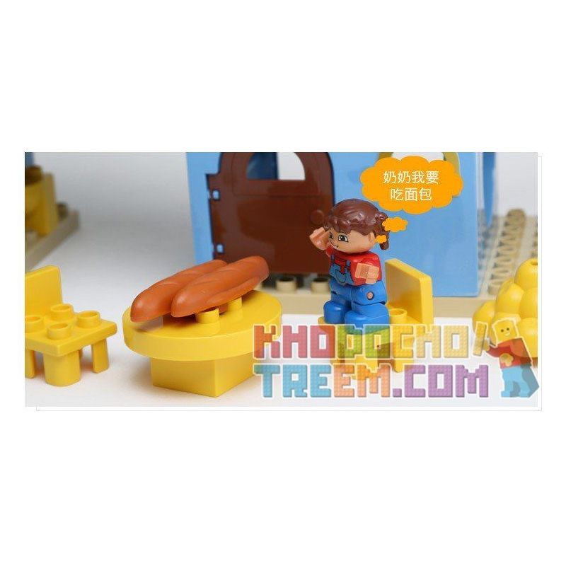 HYSTOYS HONGYUANSHENG AOLEDUOTOYS HG-1423 1423 HG1423 Xếp hình kiểu    Family House Nhà Bà Ngoại 53 khối HYSTOYS HONGYUANSHENG AOLEDUOTOYS HG-1423 1423 HG1423 Xếp hình kiểu    Family House Nhà Bà Ngoại 53 khối