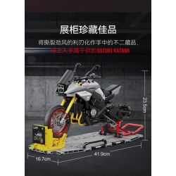 CADA DOUBLEE C59021 59021 non  XE MÁY SUZUKI LƯỠI tỷ lệ 1:6 bộ đồ chơi xếp lắp ráp ghép mô hình  SUZUKI KATANA Kỹ Thuật Công Nghệ Cao Mô Hình Phương Tiện 1104 khối
