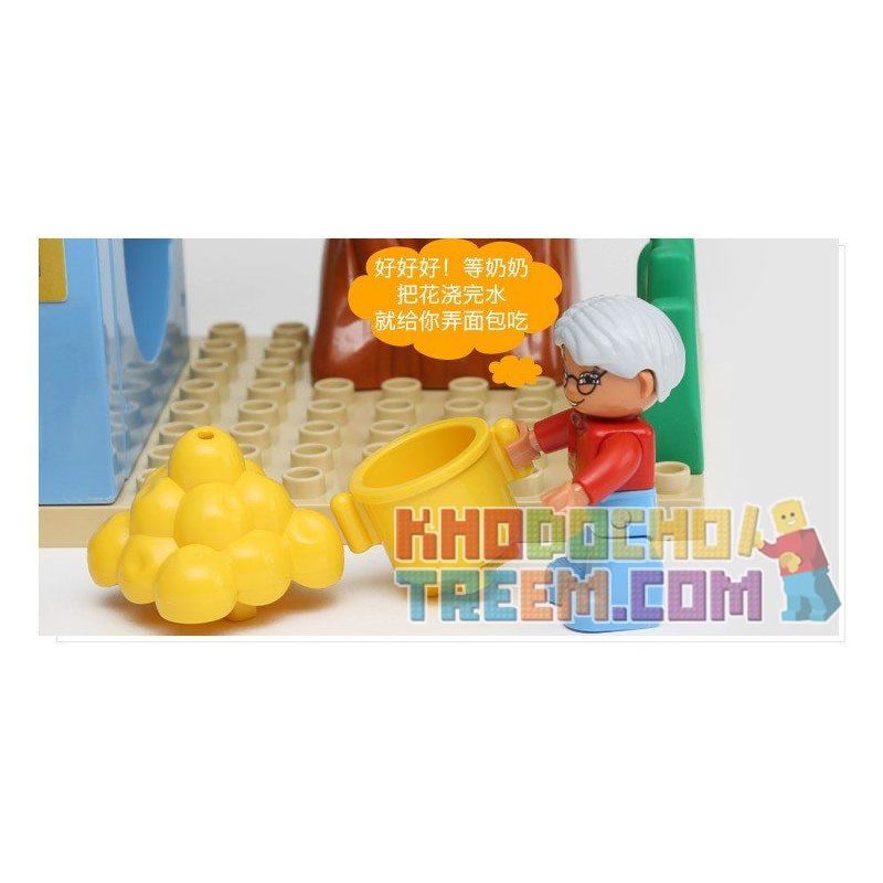 HYSTOYS HONGYUANSHENG AOLEDUOTOYS HG-1423 1423 HG1423 Xếp hình kiểu    Family House Nhà Bà Ngoại 53 khối HYSTOYS HONGYUANSHENG AOLEDUOTOYS HG-1423 1423 HG1423 Xếp hình kiểu    Family House Nhà Bà Ngoại 53 khối