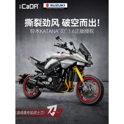CADA DOUBLEE C59021 59021 non  XE MÁY SUZUKI LƯỠI tỷ lệ 1:6 bộ đồ chơi xếp lắp ráp ghép mô hình  SUZUKI KATANA Kỹ Thuật Công Nghệ Cao Mô Hình Phương Tiện 1104 khối