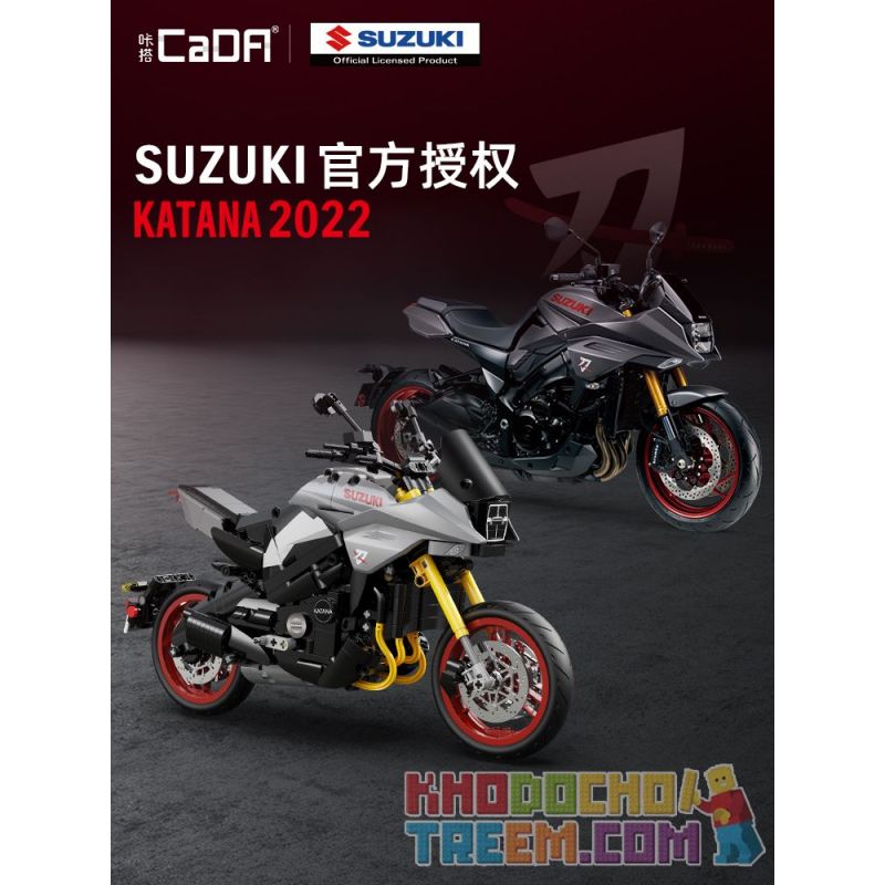 CADA DOUBLEE C59021 59021 non  XE MÁY SUZUKI LƯỠI tỷ lệ 1:6 bộ đồ chơi xếp lắp ráp ghép mô hình  SUZUKI KATANA Kỹ Thuật Công Nghệ Cao Mô Hình Phương Tiện 1104 khối