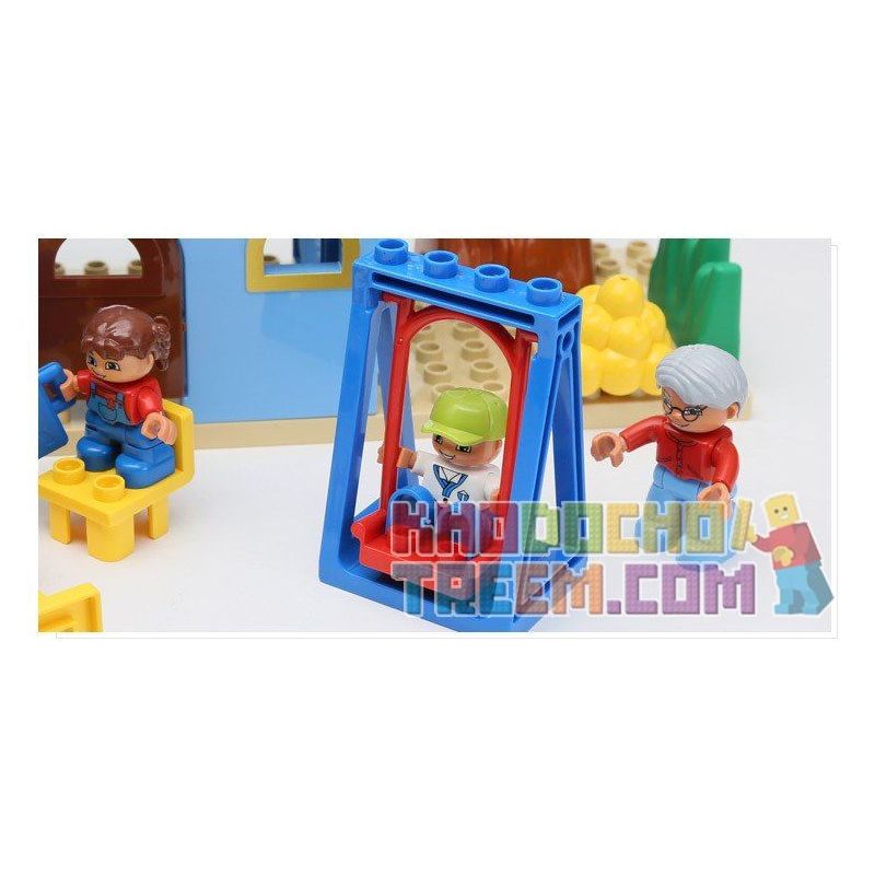 HYSTOYS HONGYUANSHENG AOLEDUOTOYS HG-1423 1423 HG1423 Xếp hình kiểu    Family House Nhà Bà Ngoại 53 khối HYSTOYS HONGYUANSHENG AOLEDUOTOYS HG-1423 1423 HG1423 Xếp hình kiểu    Family House Nhà Bà Ngoại 53 khối